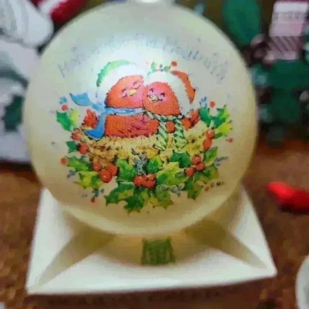 Vtg Prismatix Christmas Window Decorations,Lillian Vernon Bell, Holiday Greeting
